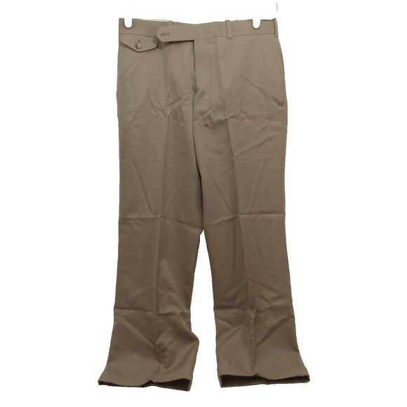 Allen Solly Men's Navy Tan Wool Dress Pants  SIZE 32W X 28L - Picture 1 of 11
